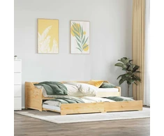 Dienos lova su ištraukiama dalimi be čiužinio IRUN 90x200 cm