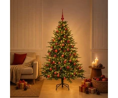 Dirbtinė kalėdinė eglutė su rutuliuku 120 cm 150 LED