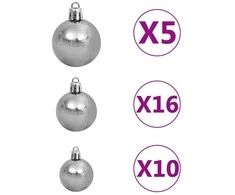 Dirbtinė Kalėdų eglutė Žalia 180 cm PVC ir Plienas ir Plastikas