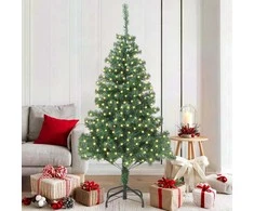 Kalėdų eglutė su 300 LED s stovu Žalia 180 cm PVC