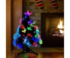 Dirbtinė Kalėdų eglutė su 50 LED s stovu Žalia 64 cm PVC