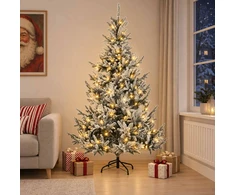 Dirbtinė Sulankstoma Kalėdų Eglutė 180 cm 300 LED Šilta balta