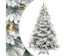 Dirbtinė Sulankstoma Kalėdų Eglutė 240 cm 300 LED Šilta balta
