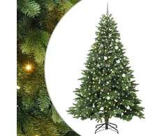Dirbtinė Sulankstoma Kalėdų Eglutė 240 cm 300 LED Šilta balta