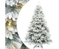 Dirbtinė Sulankstoma Kalėdų Eglutė 240 cm 300 LED Šilta balta