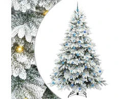 Dirbtinė Sulankstoma Kalėdų Eglutė 240 cm 300 LED Šilta balta