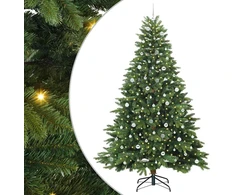Dirbtinė Sulankstoma Kalėdų Eglutė 240 cm 300 LED Šilta balta
