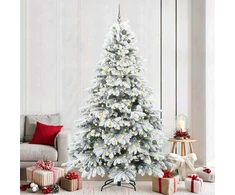 Dirbtinė Sulankstoma Kalėdų Eglutė 240 cm 300 LED Šilta balta