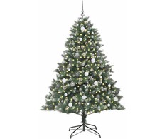 Dirbtinė Kalėdų eglutė Žalia 210 cm PVC, plastikas ir plienas