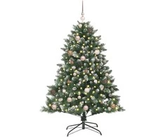 Dirbtinė Kalėdų eglutė Žalia 150 cm PVC, plastikas ir plienas