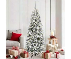 Dirbtinė Kalėdų eglutė su 300 LED s stovu Balta 180 cm