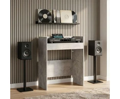 DJ stalas Betono pilka 62 x 45 x 102 cm Apdirbta mediena