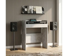 DJ stalas Betono pilka 82 x 45 x 102 cm Apdirbta mediena