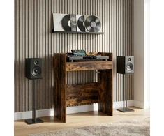 DJ stalas Dūminio ąžuolo 82 x 45 x 102 cm Apdirbta mediena