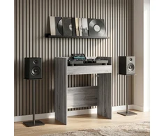DJ stalas Pilka Sonoma 82 x 45 x 102 cm Apdirbta mediena