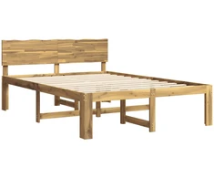 Lova Dviejų lovų rėmas su galvūgaliu ROSTOCK Balta 140 x 190 cm