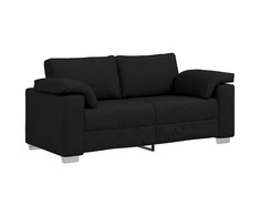 Dvivietė sofa Juodas 180 cm audinys