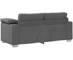 Dvivietė sofa Tamsiai pilka 180 cm audinys