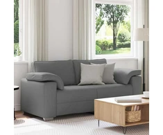Dvivietė sofa Tamsiai pilka 180 cm audinys