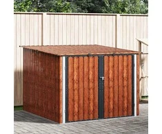 Dviračių Sandėlis 3 pcs Ruda 216 x 207 x 158 cm Metalas
