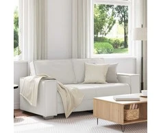 Dvivietė sofa Baltas 180 cm Dirbtinė oda