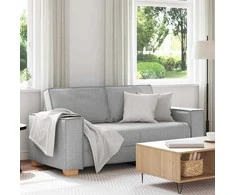 Dvivietė sofa, debesų pilka, 180x78x84 cm, audinys