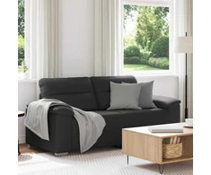 Dvivietė sofa, juoda, 180x81x84 cm, dirbtinė oda