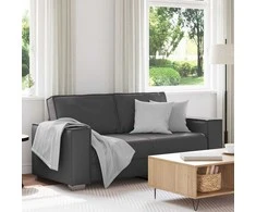 Dvivietė sofa Pilka 180 cm Dirbtinė oda