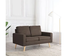 Dvivietė sofa, rudos spalvos, audinys