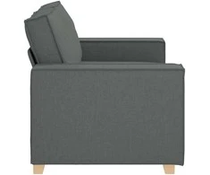 Dvivietė sofa, tamsiai pilka, 160x78x84 cm, audinys