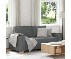 Dvivietė sofa, tamsiai pilka, 180x78x84 cm, audinys