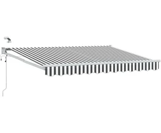 Elektrinė ištraukiama pavėsinė Antracito ir baltos 3,5 x 2 m