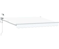 Elektrinė ištraukiama pavėsinė Baltas 3 x 25 m