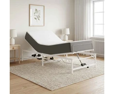 Lova Elektrinis reguliuojamas lovos rėmas Balta 90 x 190 cm Plienas