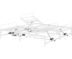 Lova Elektrinis reguliuojamas lovos rėmas Balta 160 x 200 cm Plienas