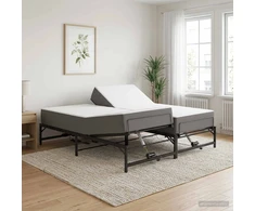Lova Elektrinis reguliuojamas lovos rėmas Juoda 180 x 200 cm Plienas
