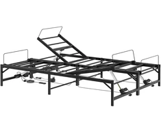 Lova Elektrinis reguliuojamas lovos rėmas Juoda 120 x 190 cm Plienas