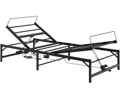 Lova Elektrinis reguliuojamas lovos rėmas Juoda 100 x 200 cm Plienas