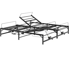 Lova Elektrinis reguliuojamas lovos rėmas Juoda 200 x 200 cm Plienas