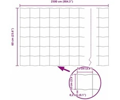 Euro tvora Pilka 0,6 x 25 m PVC padengta geležis