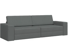 Sofa lova Tamsiai pilka 245 x 78 x 77 cm audinys