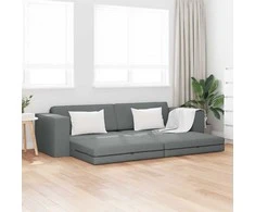 Sofa lova Tamsiai pilka 245 x 78 x 77 cm audinys