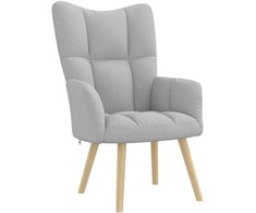 Fotelis Atpalaiduojanti kėdė Cloud Pilkas Fabric