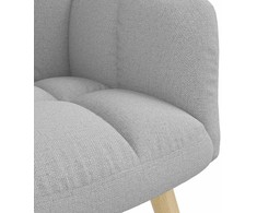 Fotelis Atpalaiduojanti kėdė Cloud Pilkas Fabric
