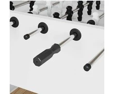 Stalo futbolo rankenos 10 pcs Juodas 3,1 x 3,1 x 17,8 cm PP