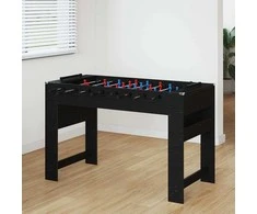 Fuzbolas stalas Juodas Ąžuolas 125 x 60,5 x 80 cm