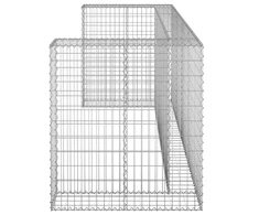 Gabiono siena konteineriams, 254x100x110cm, plienas
