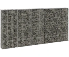 Gabiono siena su dangčiais, 300x30x150cm, galvanizuotas plienas