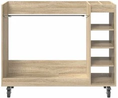 Golfo spinta su ratu Paprastas Sonoma ąžuolas 120 x 45 x 98 cm