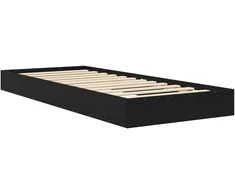 Lova Grindų lovos rėmas Juodojo ąžuolo 80 x 200 cm Apdirbta mediena